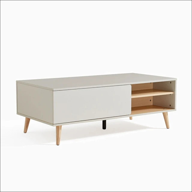 林氏木業簡約雙色1.8M收納電視櫃 OV1M-灰色 歷史價格詳細信息