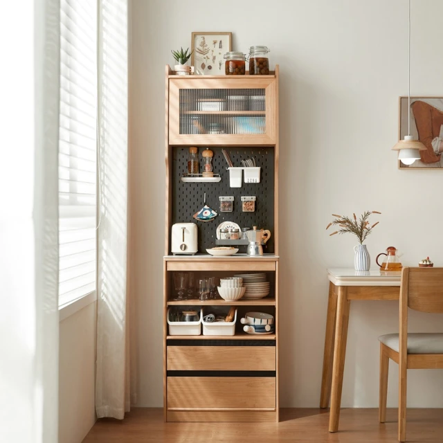 林氏木業四季0.6M收納餐邊高櫃 OU10T-白色 歷史價格詳細信息