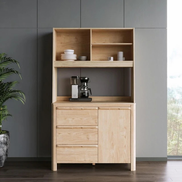 hoi! 林氏木業北歐簡約1M弧形書桌 JV2V-原木色+白色 歷史價格詳細信息