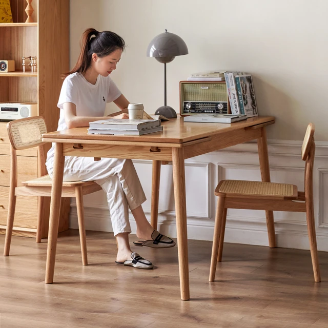 源氏木語實木折疊屏風橡木現代簡約藤編隔斷北歐家用客廳移動折屏 歷史價格詳細信息