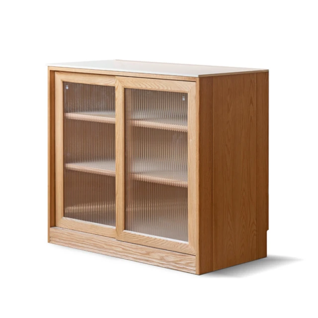 源氏木語橡木原木色玻璃滑門2M四格電視櫃 Y162N01 歷史價格詳細信息