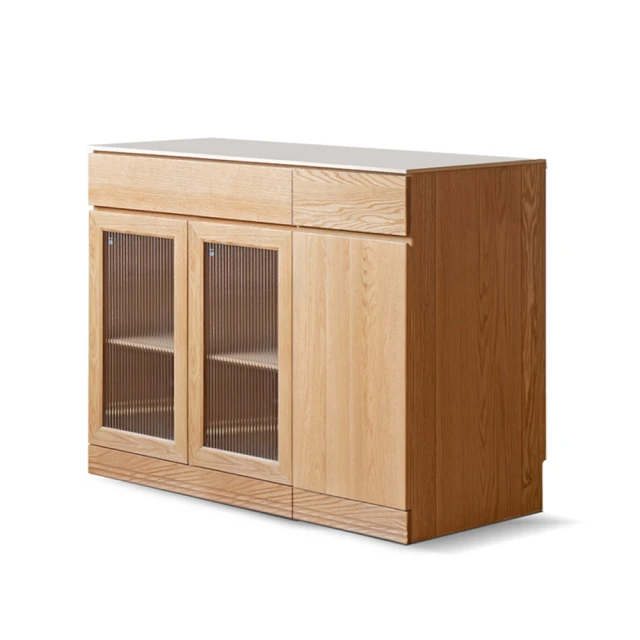 源氏木語橡木原木色玻璃滑門2M四格電視櫃 Y162N01 歷史價格詳細信息