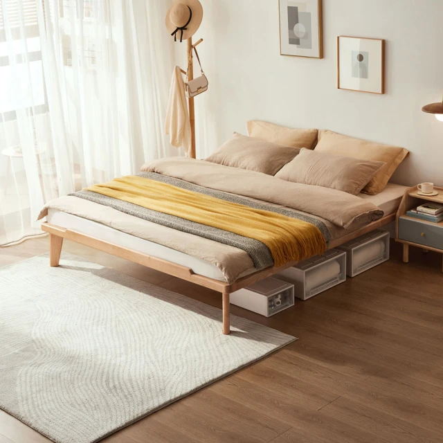 實木床無床頭床北歐榻榻米日式小戶型矮床民宿床架單人床 歷史價格詳細信息