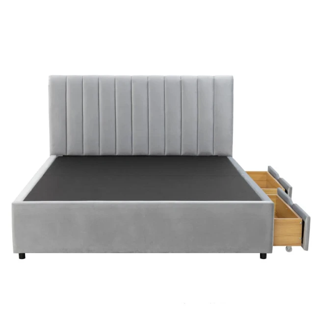 【NITORI 宜得利家居】◎雙人加大床座 床架 N-ZIO-C BOX LBR TW 附充電孔 附小夜燈(床座 床架) 歷史價格詳細信息