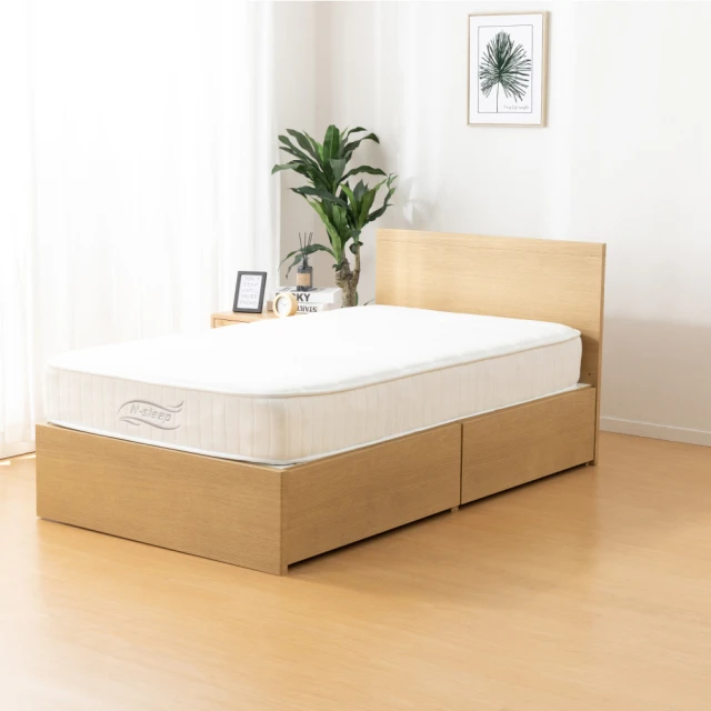 【NITORI 宜得利家居】◎單人床座 床架 N-ZIO-C BOX WW TW 附充電孔 附小夜燈(床座 床架 小夜燈) 歷史價格詳細信息