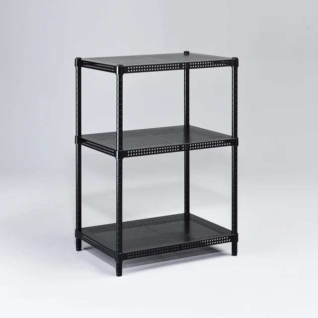 【AAA】耐重沖孔式兩層烤漆置物架 60x45x60cm - 尊爵黑 歷史價格詳細信息