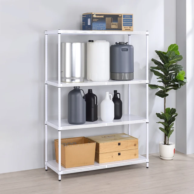 【AAA】耐重沖孔式四層烤漆置物架 60x45x180cm - 2色可選 歷史價格詳細信息