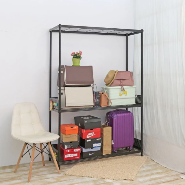 【居家cheaper】45X120X208CM三層雙桿菱形網吊衣架組 衣櫥組 收納架 鐵架 歷史價格詳細信息