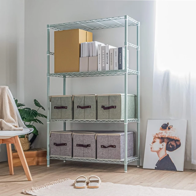 【Steel Tycoon 鋼鐵力士】四層鐵力士架 附木層板+邊條 4色 35x90x150cm(層架.置物架.莫蘭迪.消光黑) 歷史價格詳細信息