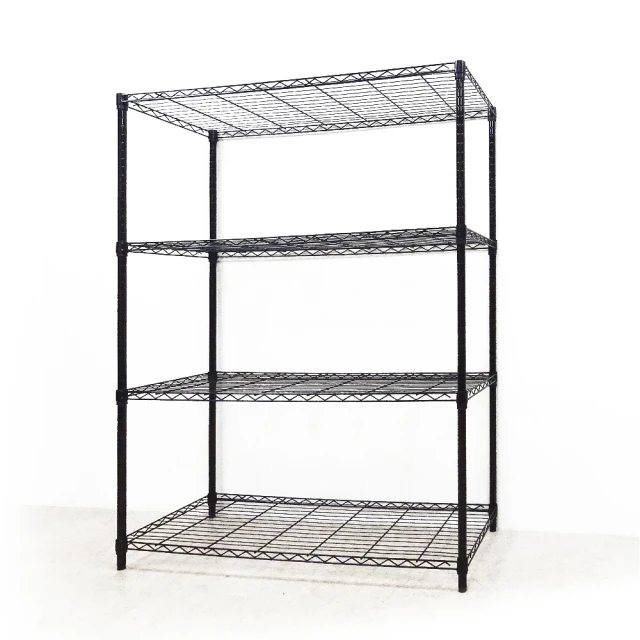 【yo-life】鐵力士四層置物架-銀黑任選-贈三英吋工業輪(91x46x180cm) 歷史價格詳細信息