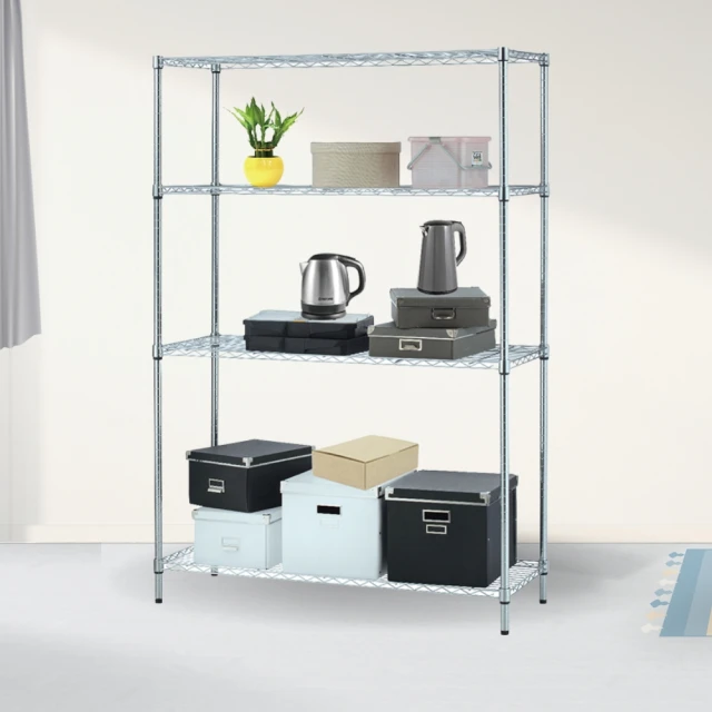 【KIWISH】MIT耐用四層置物架60x30x120cm(鐵架/收納架/層架/置物架/四層架/鐵力士架/書架/廚房架) 歷史價格詳細信息