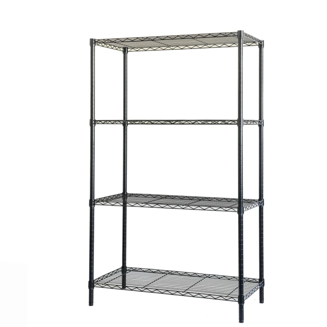 【空間魔坊】烤漆黑鎖管 大型五層鐵力士架 120x45x240高cm 45120(波浪架 鐵力士架 鐵架 層架) 歷史價格詳細信息