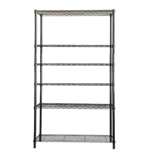 【空間魔坊】烤漆黑鎖管 大型五層鐵力士架 120x45x240高cm 45120(波浪架 鐵力士架 鐵架 層架) 歷史價格詳細信息