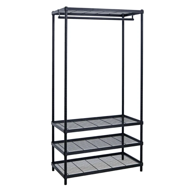 【居家cheaper】厚鐵框45X90X90CM圍籬款三層收納鐵架 歷史價格詳細信息