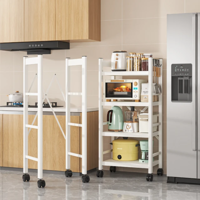 【慢慢家居】五層50寬-全碳鋼超耐重廚房可移動電器架置物架(W50xD40.5xH155cm) 歷史價格詳細信息