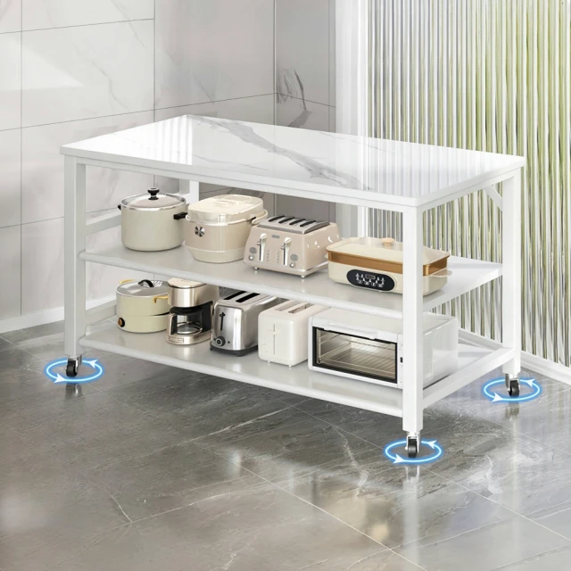 【靚白家居】岩板台面六層電器櫃 80公分 S533(餐櫃 餐廚櫃 電器櫃  置物架 廚房電器架 中島) 歷史價格詳細信息