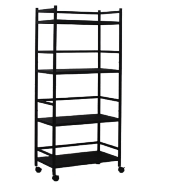 四層圍欄款加厚免安裝摺疊置物架 1入 黑白兩色可選 歷史價格詳細信息