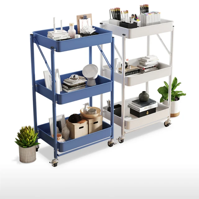 三層推車 置物推車 收納架 置物架 三層烤漆推車 推車 廚房推車 歷史價格詳細信息