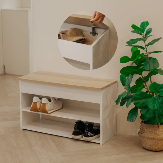 【ikloo】掀蓋式雙層穿鞋椅(置物鞋櫃/儲物鞋櫃/玄關櫃/收納鞋櫃) 歷史價格詳細信息