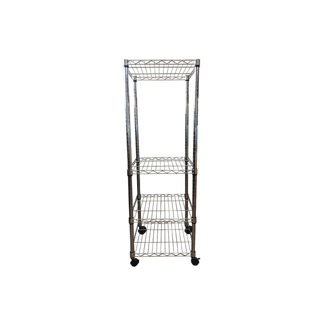 【A+Courbe】鐵力士鍍鉻移動式萬用收納五層架45x60x140cm(鐵架 收納架 置物架 電器架 床邊櫃 鞋架) 歷史價格詳細信息