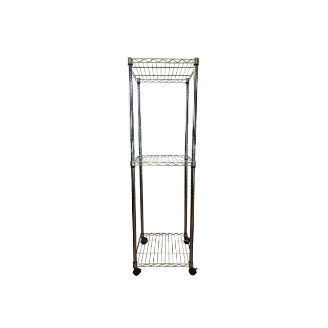 【A+Courbe】鐵力士鍍鉻移動式萬用收納五層架45x60x125cm(鐵架 收納架 置物架 電器架 床邊櫃 鞋架) 歷史價格詳細信息