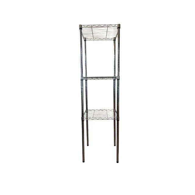【A+Courbe】鐵力士鍍鉻萬用收納三層架45x45x60cm(鐵架 收納架 置物架 電器架 床邊櫃 鞋架) 歷史價格詳細信息