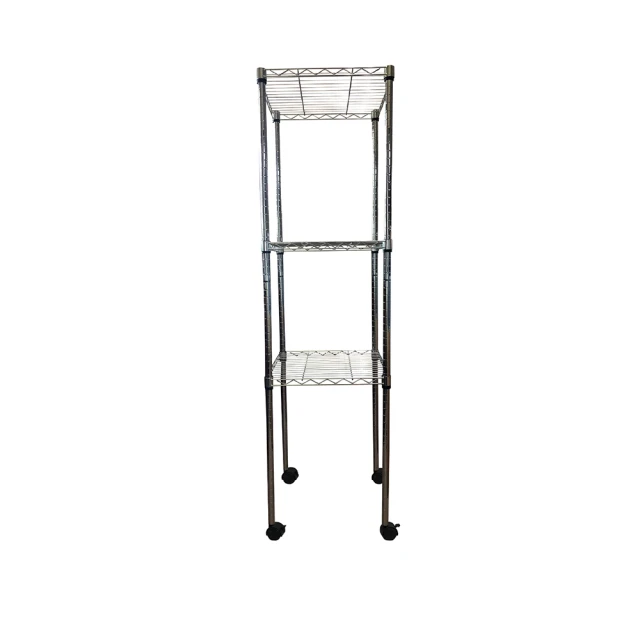 【A+Courbe】鐵力士鍍鉻移動式萬用收納五層架45x60x125cm(鐵架 收納架 置物架 電器架 床邊櫃 鞋架) 歷史價格詳細信息