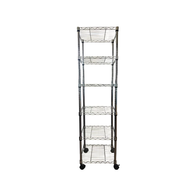 【A+Courbe】鐵力士鍍鉻移動式萬用收納五層架45x60x125cm(鐵架 收納架 置物架 電器架 床邊櫃 鞋架) 歷史價格詳細信息