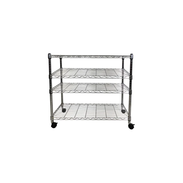 【A+Courbe】鐵力士鍍鉻移動式萬用收納五層架45x60x125cm(鐵架 收納架 置物架 電器架 床邊櫃 鞋架) 歷史價格詳細信息