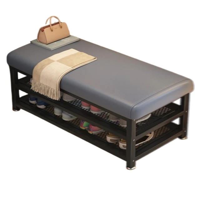 皮革收納凳 多功能皮革長方形收納凳 可折疊試衣間凳子家用 歷史價格詳細信息