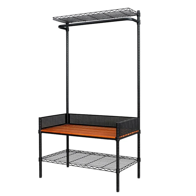 dayneeds 全方位收納120x45x165cm鞋凳衣帽架(兩色) 歷史價格詳細信息