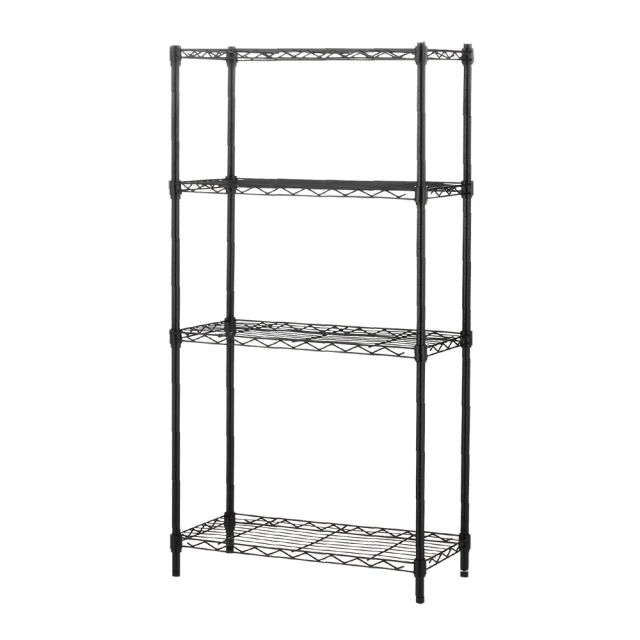 鐵架MIT輕型四層置物架60x35x150cm-雙色(鐵架/收納架/層架/置物架/電鍍鉻架/波浪架/貨架) 歷史價格詳細信息