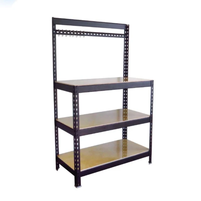 【空間特工】消光黑層架桌_180x60x150cm/工作桌/書桌/辦公桌/免螺絲角鋼/電腦桌/收納架/書架/邊架 歷史價格詳細信息