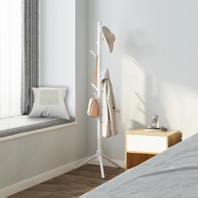 北歐實木衣帽架鞋架落地掛衣架子臥室全身鏡掛包架全身鏡一體家用 歷史價格詳細信息