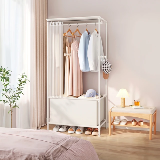 落地衣帽架 簡易衣櫃 多功能置物架 楠竹一體立式衣帽架100cm 衣帽架/掛衣架 歷史價格詳細信息