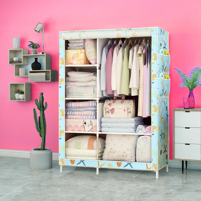 衣櫥 衣櫃 DIY加粗耐重衣櫥 / 2.1米2.5管徑 寬210cm布衣櫥 免運 現貨 廠商直送 歷史價格詳細信息