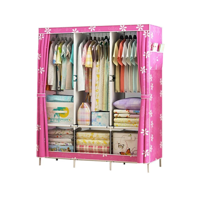 衣櫥 衣櫃 DIY加粗耐重衣櫥 / 2.1米2.5管徑 寬210cm布衣櫥 免運 現貨 廠商直送 歷史價格詳細信息