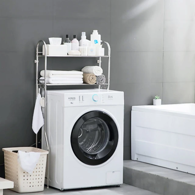【VENCEDOR】不銹鋼多功能落地收納架 洗衣機置物架(收納架 洗衣機架 雜物架 馬桶架-二層1入) 歷史價格詳細信息