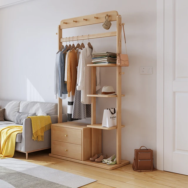 衣櫃實木收納簡易衣櫃儲物櫃兒童簡約組裝臥室家用出租房衣櫥櫃 歷史價格詳細信息