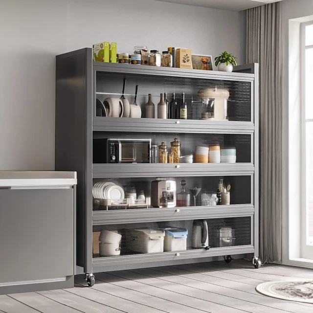 【HappyLife】碳鋼翻門櫥櫃/加寬款/五層100cm (Y11555) 歷史價格詳細信息