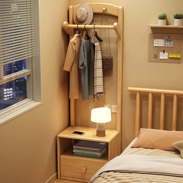 衣櫃實木收納簡易衣櫃儲物櫃兒童簡約組裝臥室家用出租房衣櫥櫃 歷史價格詳細信息