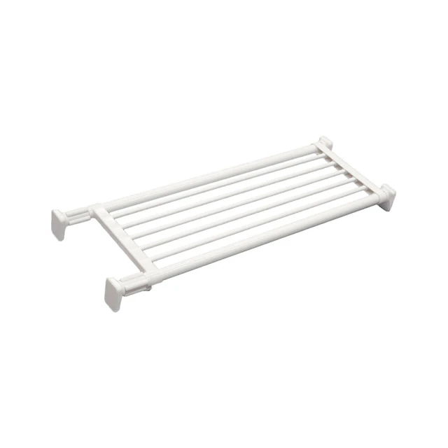 免釘鑽伸縮隔層置物架(67-88*42*22cm)/分層架/伸縮隔板/整理架/分隔板/置物架/分層板 歷史價格詳細信息