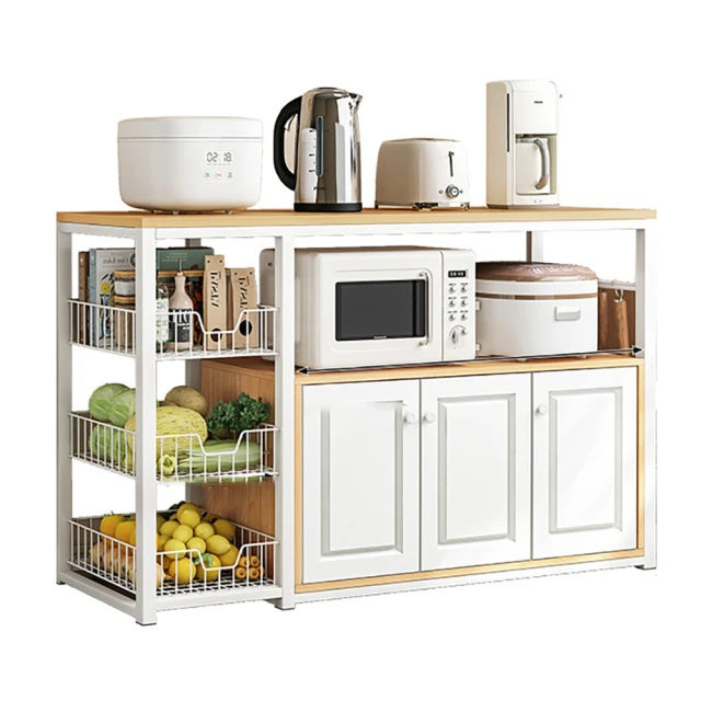 白色廚房烤箱置物架落地多層家用空置物架微波爐鍋具收納層架 歷史價格詳細信息