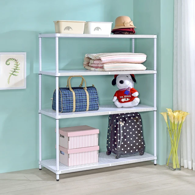 【AAA】耐重沖孔式四層烤漆置物架 60x45x180cm - 2色可選 歷史價格詳細信息