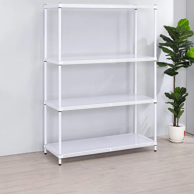 【AAA】耐重沖孔式四層烤漆置物架 60x45x180cm - 2色可選 歷史價格詳細信息