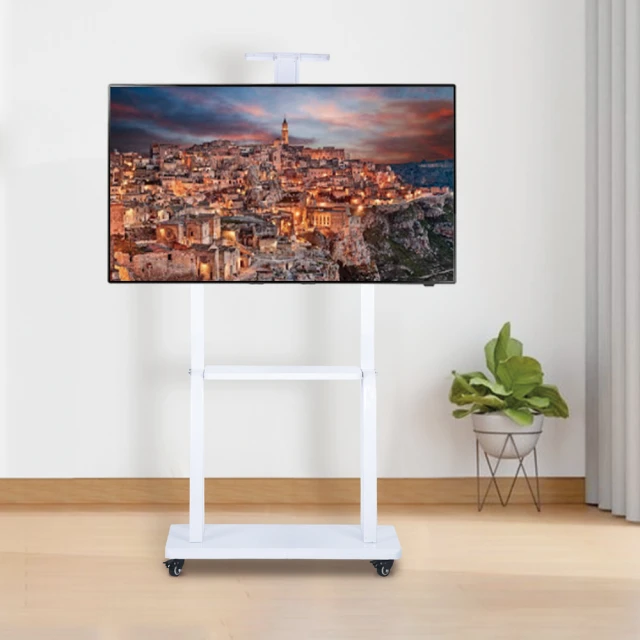 【可移動電視支架】電視架 電視機架 教學電視架 落地式電視架 電視可移動推車 一體機掛架 歷史價格詳細信息