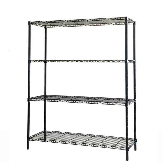 【空間魔坊】烤漆黑鎖管 大型五層鐵力士架 120x45x240高cm 45120(波浪架 鐵力士架 鐵架 層架) 歷史價格詳細信息