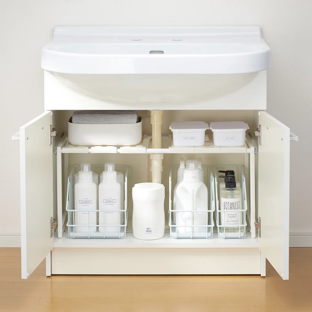 【日本Belca】任意伸縮槽下雙層整理架《泡泡生活》廚房收納 料理台 層架 組裝 耐重 歷史價格詳細信息