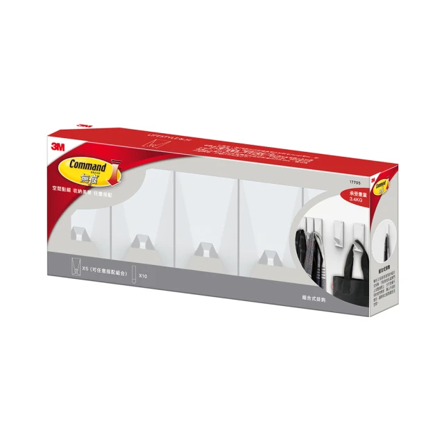 3M 無痕 LIFE STYLE-組合式排鉤(五鉤)-黑色 歷史價格詳細信息