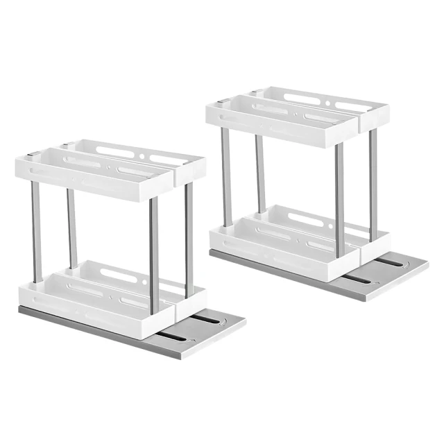 廚房雙層調味料置物架 免打孔台掛兩用收納架 歷史價格詳細信息